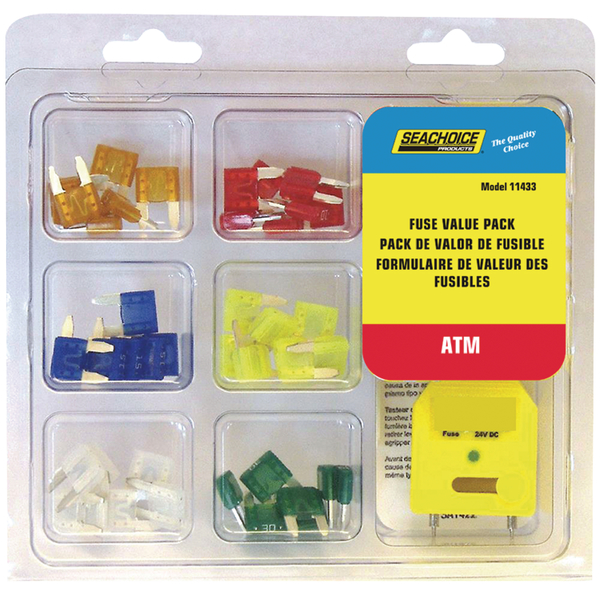 Seachoice Automotive Fuse Kits, ATM Series, 5A to 30A, Not Rated 11433
